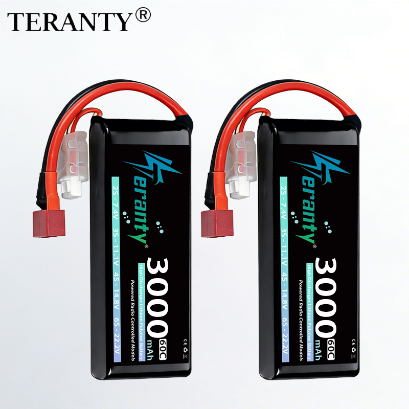 Drone Battery Lipo - TERANTY 2S 3000mAh Lipo Battery 7.4V