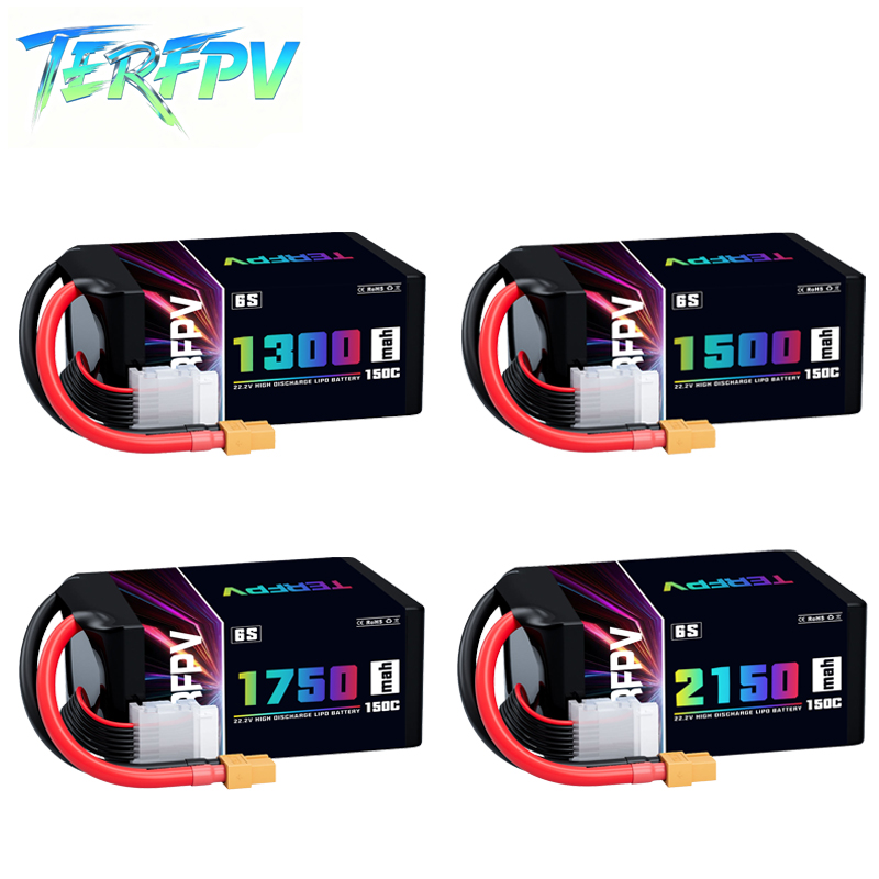 Drone Battery Plate - TERFPV Lipo Battery 6S 22.2V 1300/1500/1750./2150mAh