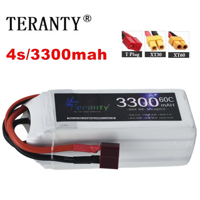 Drone Battery Connector - LiPo Rechargeable Battery 4S 3300mAh 60C