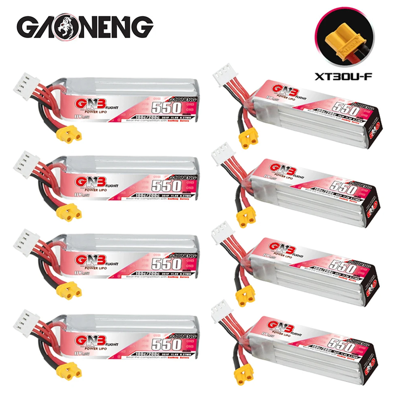 Drone Battery Lipo - GNB HV 11.4V 550mAh 100C/200C Lipo