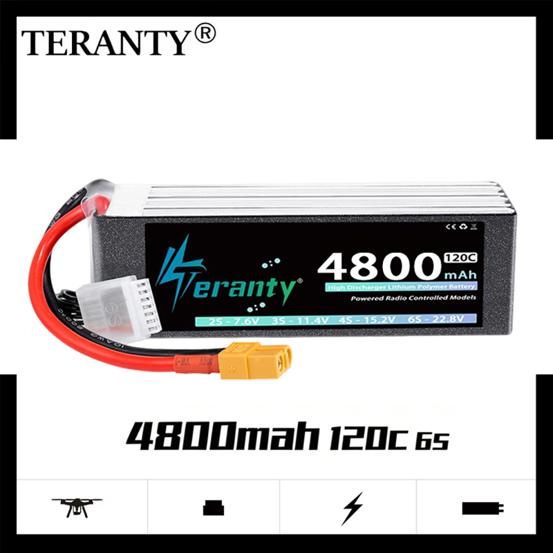 Drone Battery Plate - TERANTY 6S 4800mAh Lipo Battery 22.8V