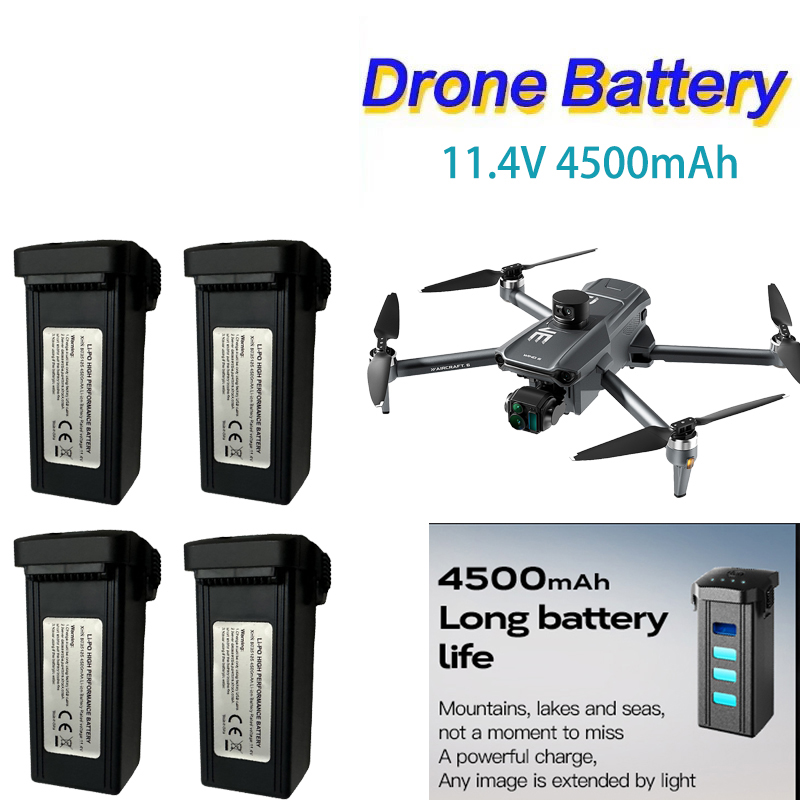 Drone Battery Li-Ion - 11.4V 4500mAh Intelligent Lipo Battery For