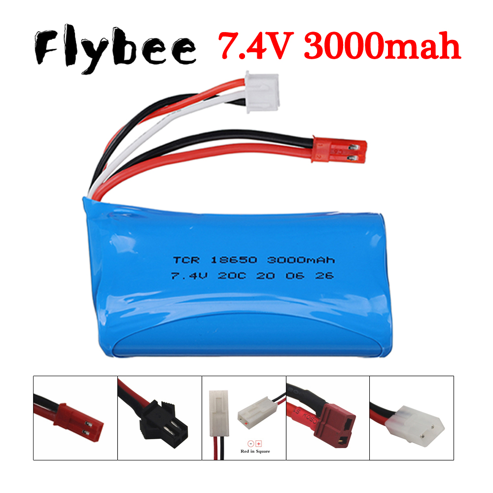 Drone Battery Li-Ion - 7.4V 3000mAh 18650 Li-ion Batery For