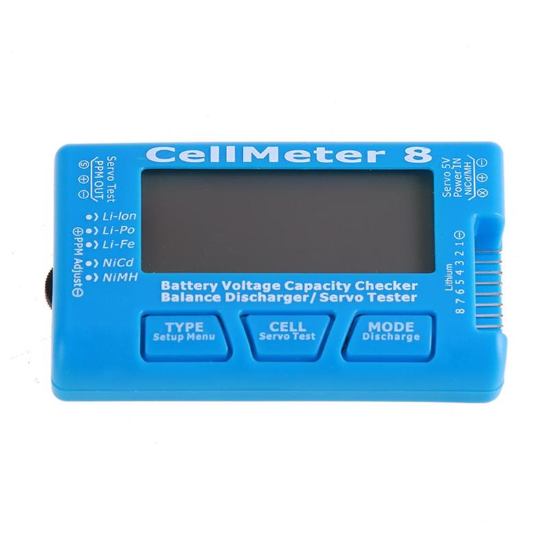 Drone Battery Voltage Checker - Cellmeter 8 Digital Battery Checker 2S-8S