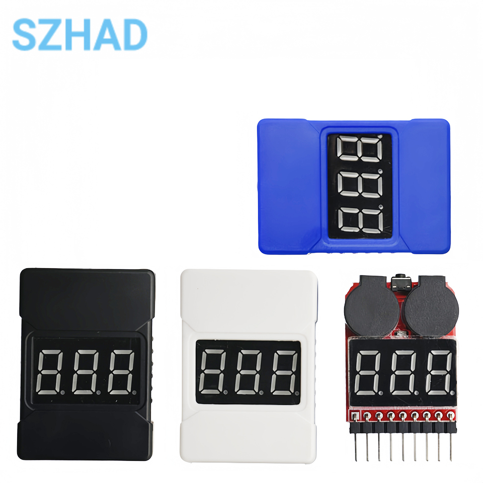 Drone Battery Voltage Checker - 1-8S LiPo Battery Voltage Tester Checker