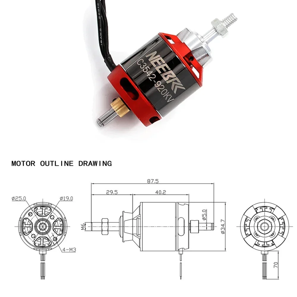 1/2/4PCS 3542 920KV 1400KV Out - Drone Battery 4S review and price