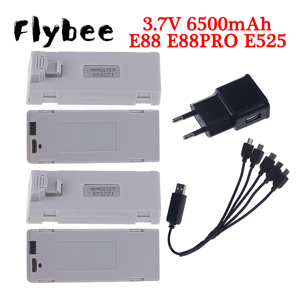 Original E88 Battery 3.7V 6500 - Drone Battery Lipo review and price