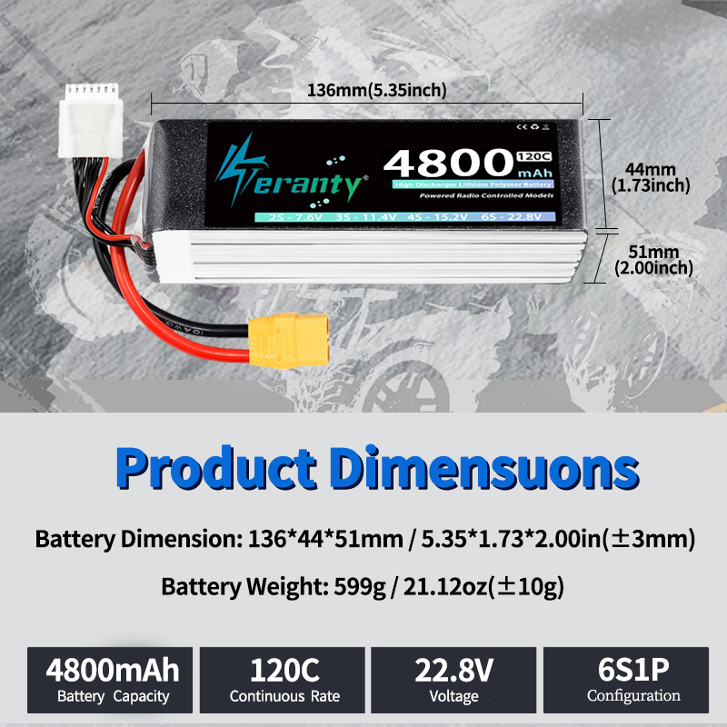 TERANTY 6S 4800mAh Lipo Batter - Drone Battery Plate review and price