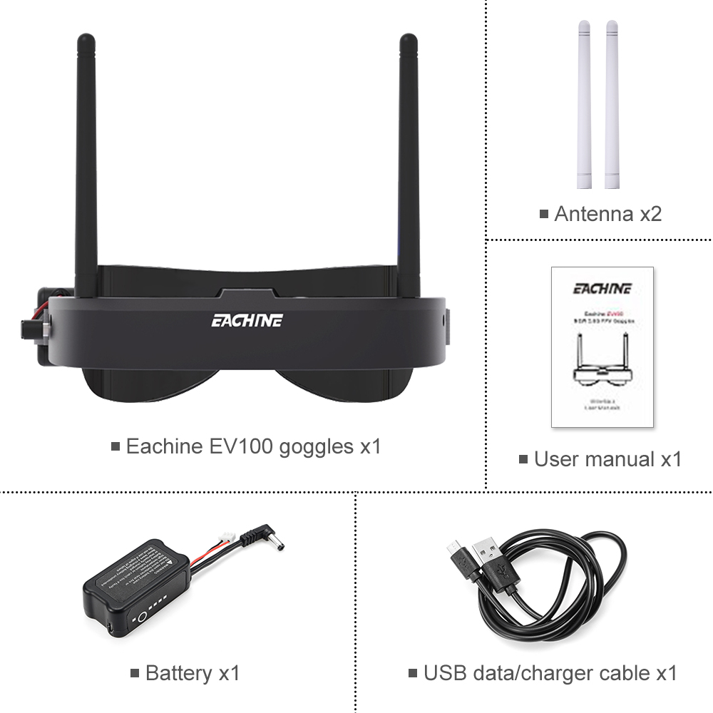 Eachine EV100 720*540 5.8G 72C - Drone Battery Case review and price