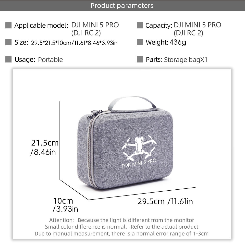 Storage Carry Case for DJI Min - Drone Battery Bag review and price