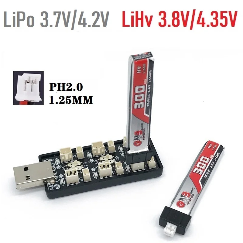 6CH USB 1S LiPo/LiHv 3.7V/4.2V - Drone Battery Balance Charger review and price