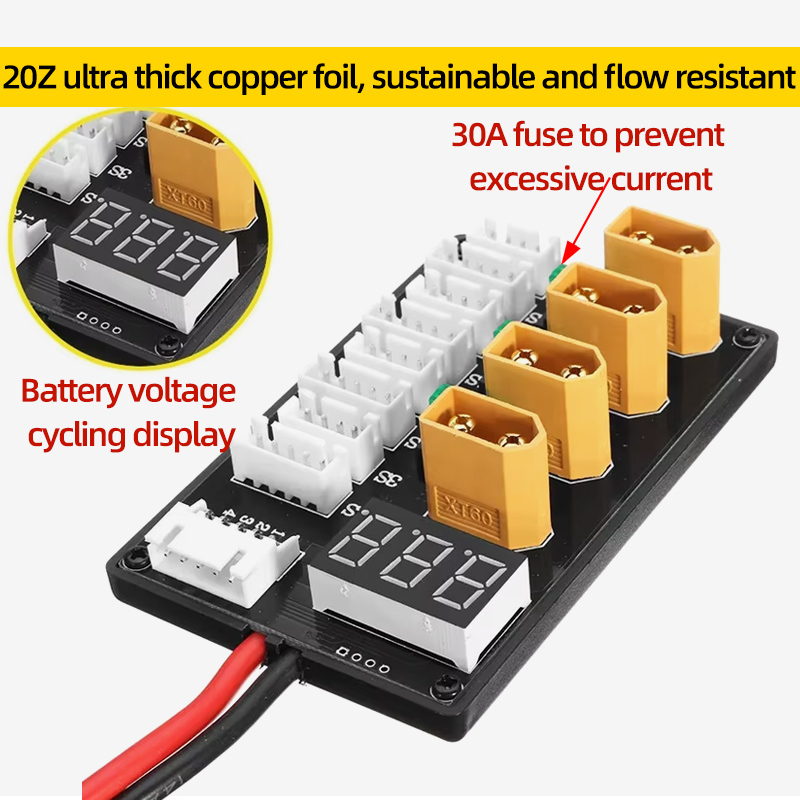 XT30 XT60 Lipo Battery Paralle - Drone Battery Parallel Board review and price