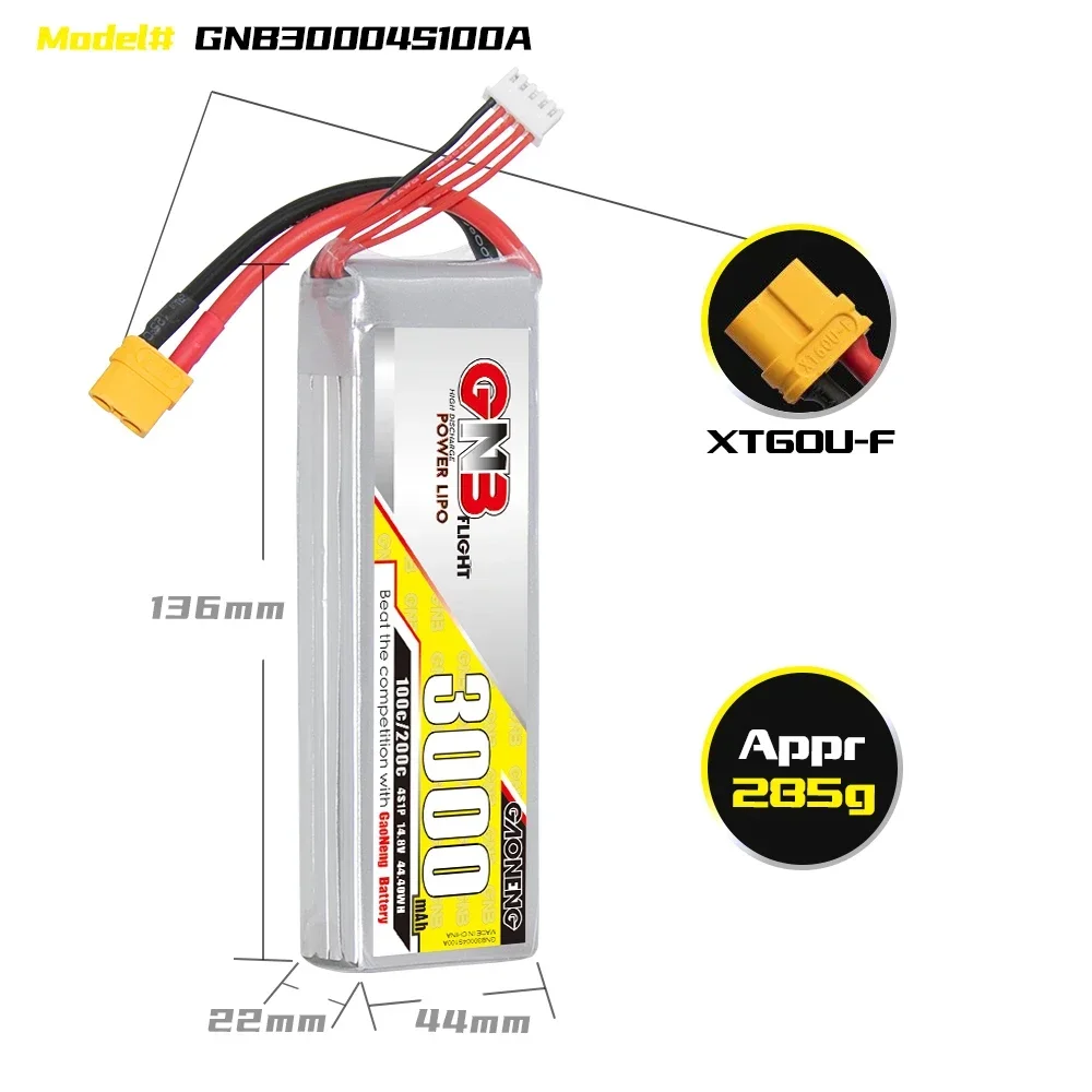 GAONENG GNB 3000mAh 4S 100C 20 - Drone Battery 4S review and price