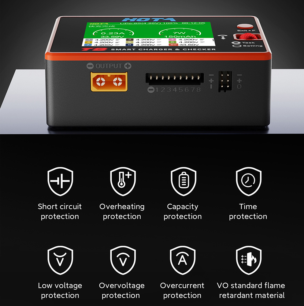 HOTA T8 Smart Balance Charger  - Drone Battery Smart review and price