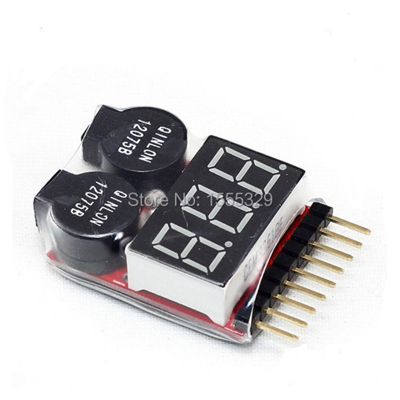 2Pcs 1S-8S LiPo Battery Voltag - Drone Battery Voltage Checker review and price