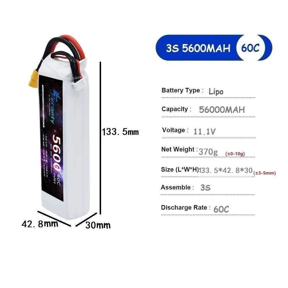 TERANTY 5600MAH 60C 2S 3S 4S 6 - Drone Battery 4S review and price