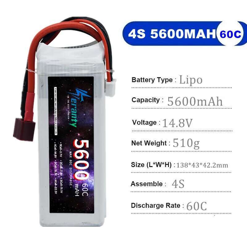 TERANTY 5600MAH 60C 2S 3S 4S 6 - Drone Battery 4S review and price