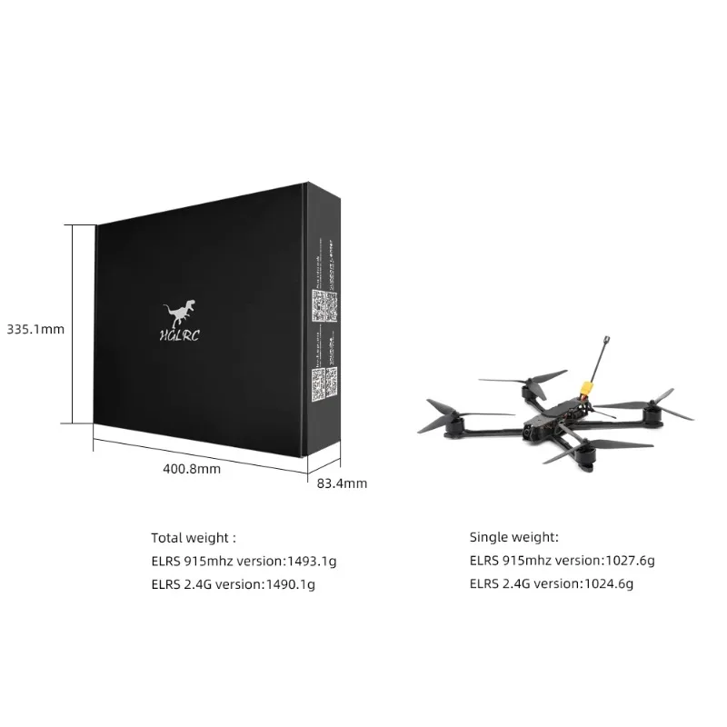HGLRC MY10 Long Range FPV Dron - Drone Battery 6S review and price