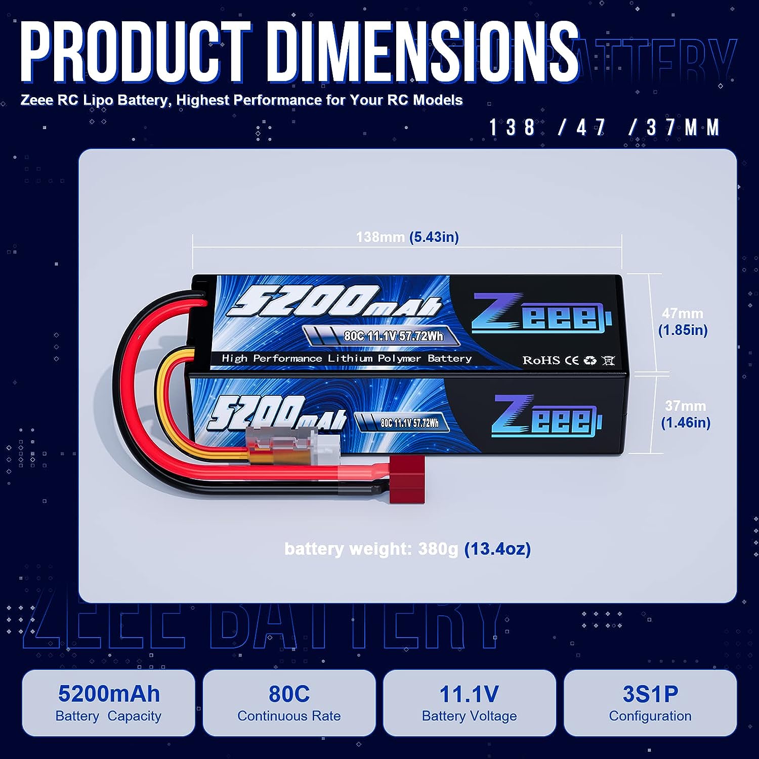 1/2pcs Zeee 3S 5200mAh Lipo Ba - Drone Battery 3S review and price