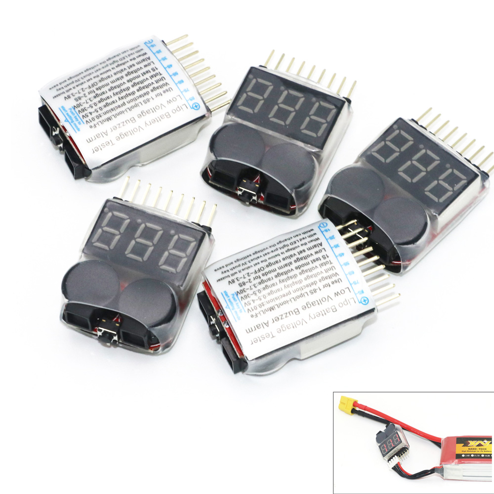 Lipo Battery Voltage Tester vo - Drone Battery Alarm review and price