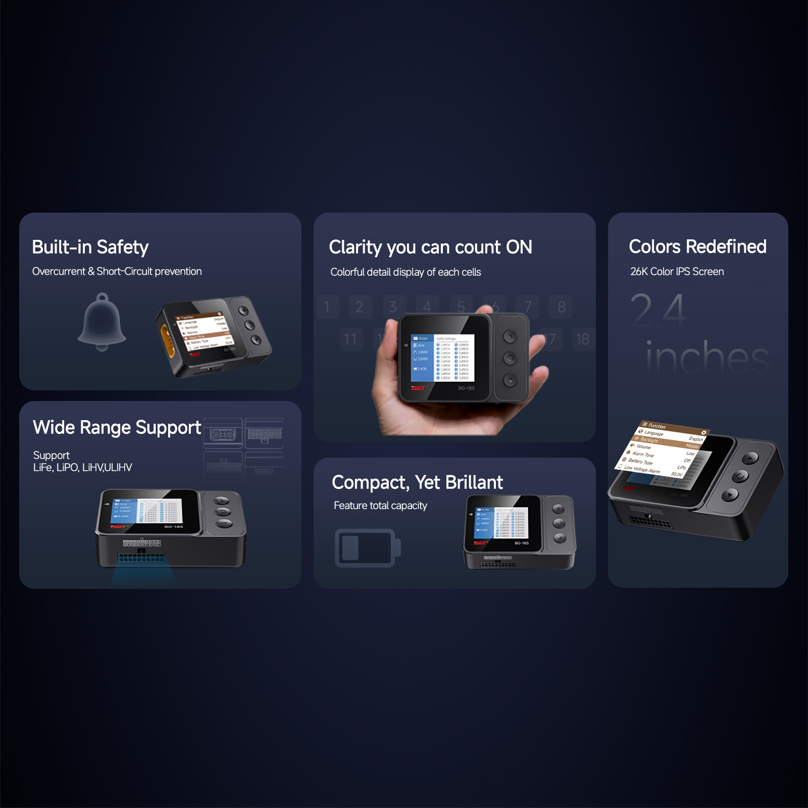 ISDT BG-18S Smart Battery Chec - Drone Battery Voltage Checker review and price