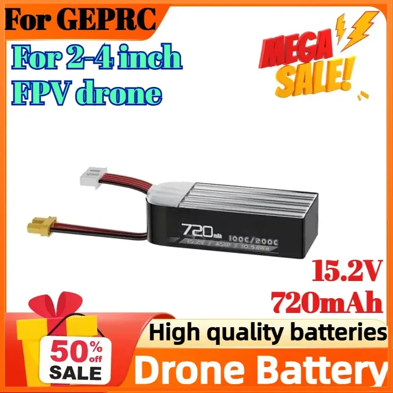 4S 15.2V 720mAh 100C Battery f - Drone Battery High Voltage review and price